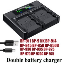 Dual Battery Charger For Canon XF205 XF300 XF305 XH-A1 HDV A1S HD A1SE HDV G1