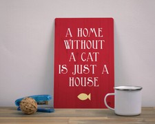 Metal Wall Sign -Modern House