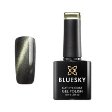 NAIL GEL POLISH By BLUESKY CAT EYE GREEN GLITTER SPARKLE UV LED  CEC03