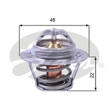 Gates Thermostat for Vauxhall Chevette 1256cc 1.2 Litre Sep 1974 to Sep 1985