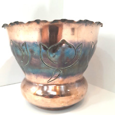 STUNNING  Benham & Froud Arts & Crafts  Copper Planter plant pot 21 cm dia