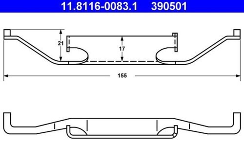 Brake caliper spring ate fits - caliper,