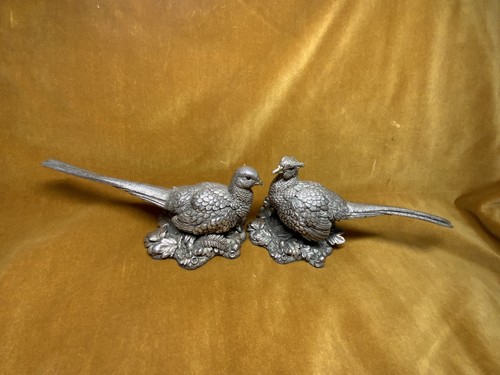Pair pheasants hallmarked - pair,