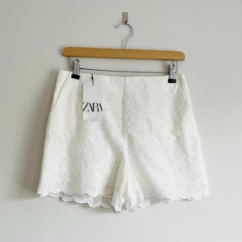 Zara white high waisted - waisted, shorts