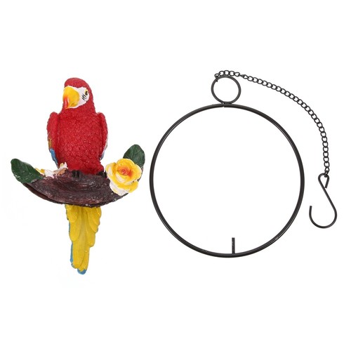Parrot hanging decor resin - parrot,