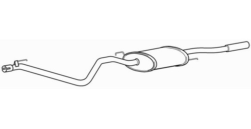 Quality rear exhaust silencer - quality,