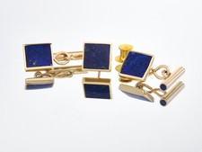 9K Yellow Gold & Lapis Lazuli