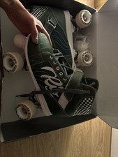 Rio Roller Fashion Skates Size UK 6 Green White Varsity’s Roller Skates