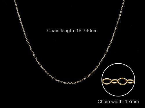 9ct yellow gold - yellow, necklace