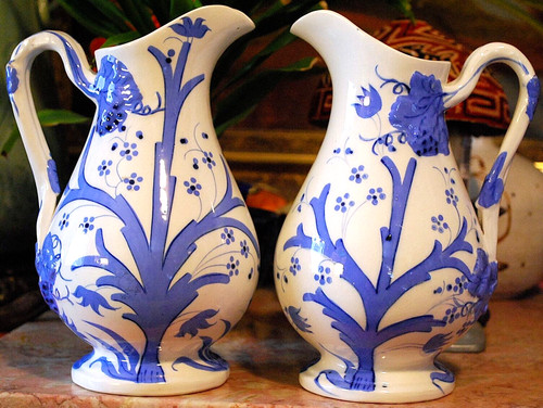 Set antique parian ware - set,