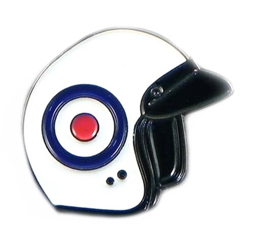 Mod helmet metal enamel pin - mod,