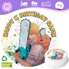 Chainsaw Man Cake Topper Anime
