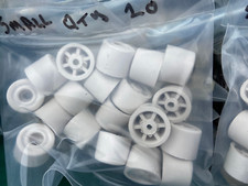 Small [28mm] Rubber Door Stoppers  Qty 20 Incl Screws Ideal Wall Floor Mounted.