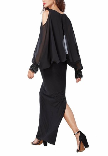 Issa black embellished - black, dress