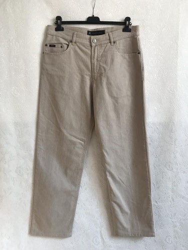 Men brax trousers beige l - trousers, /