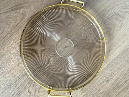 Round clear ribbed - round, plastic