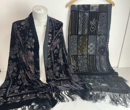 Devore scarf shawl - devore, %