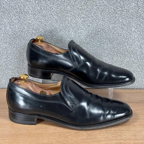 Loake black leather - black, on