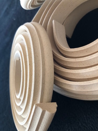Heat bendable wood trim - heat,