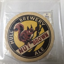 Hull Brewery Beer Mat Cat. 80 1964