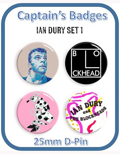 Ian dury punk badges - ian,