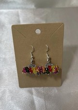 Jhumka Earrings in multicolour
