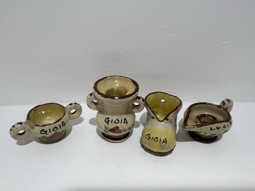 Hand painted miniature - painted, italian