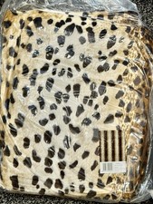 Leopard Print Faux Fur Throw