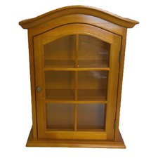 Vintage Wood Curio Cabinet