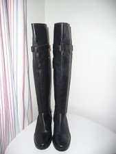 NEXT BLACK LEATHER OVER KNEE BOOTS UK 6.5
