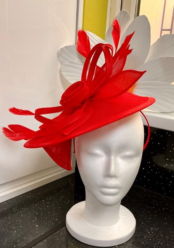 Fabulous new red - red, fascinator