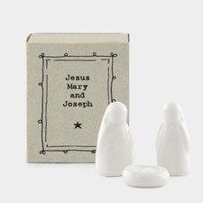 East of India Christmas Matchbox Sentimental Keepsake Angel Nativity Xmas Tree