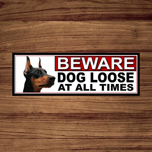 Doberman pinscher beware dog - pinscher,