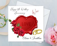 Personalised 16th Wax Wedding