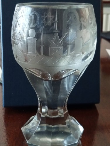 Heavy vintage masonic goblet - vintage,