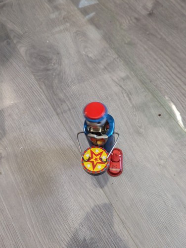 Dancing robot tin drummer - drummer.,
