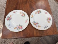 2 ‘Junetime’ Patterned 8” China Plates  George Jones And Sons