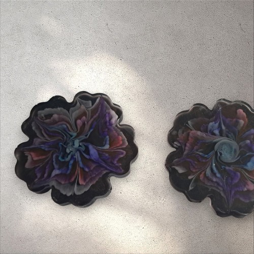Set two flower - two, resin