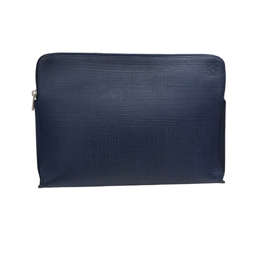 Loewe anagram clutch bag - loewe, navy