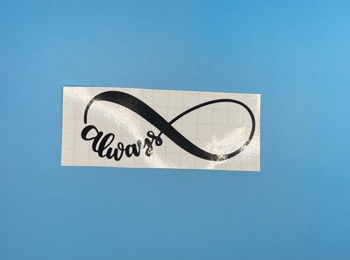 Infinity loop vinyl decal - infinity,