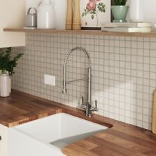 Matt White Porcelain Mosaic Tile Sheets 300x300mm, Square: Ideal for Splashbacks