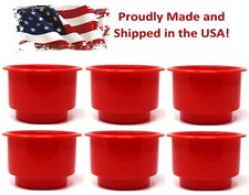 6 pack Two tiered Red plastic