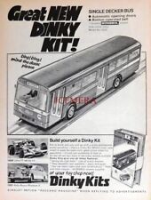 DINKY Model Kits Single Decker Bus ADVERT Original Vintage 1972 Print Ad 676/43