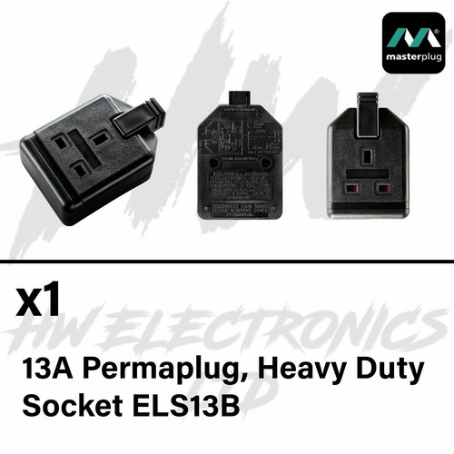 13a amp permaplug - 13a, rubber