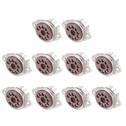 Pcs 9pin tube socket - 10,