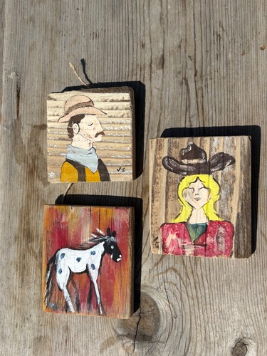 Trio western cowboy miniature - trio,
