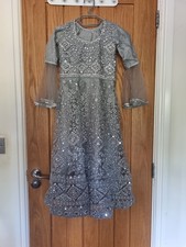 Girls South Asian Wedding Outfit Size 26 Used Grey Colour Good Condition