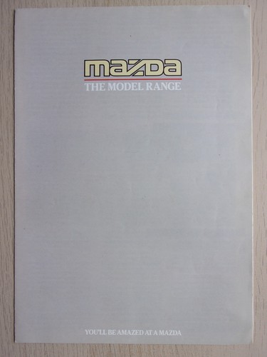 Mazda range orig 1988 mkt - mazda,