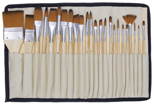 Paint brush set acrylic - paint,
