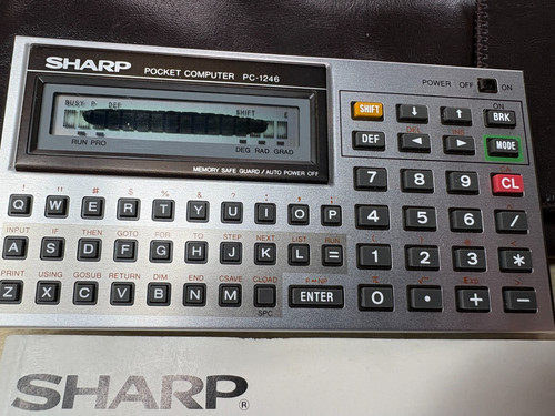 Vintage sharp 1246 - vintage, pc-1246
